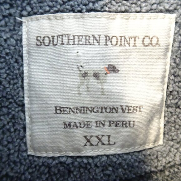 SOUTHERN POINT CO. Bennington Vest XXL Gray Burgundy Outerwear Hunting Sherpa - Picture 5 of 9